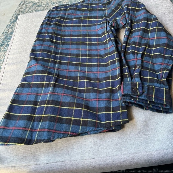 Lands End Soft Primary Colors Flannel, XL - Picture 3 of 8
